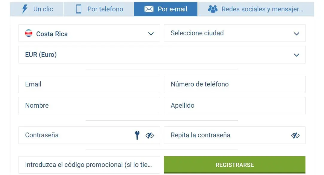 como registrarse en 1xbet