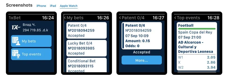 1xbet app ios