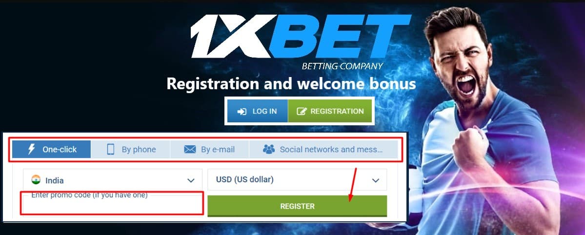 1xbet sign up