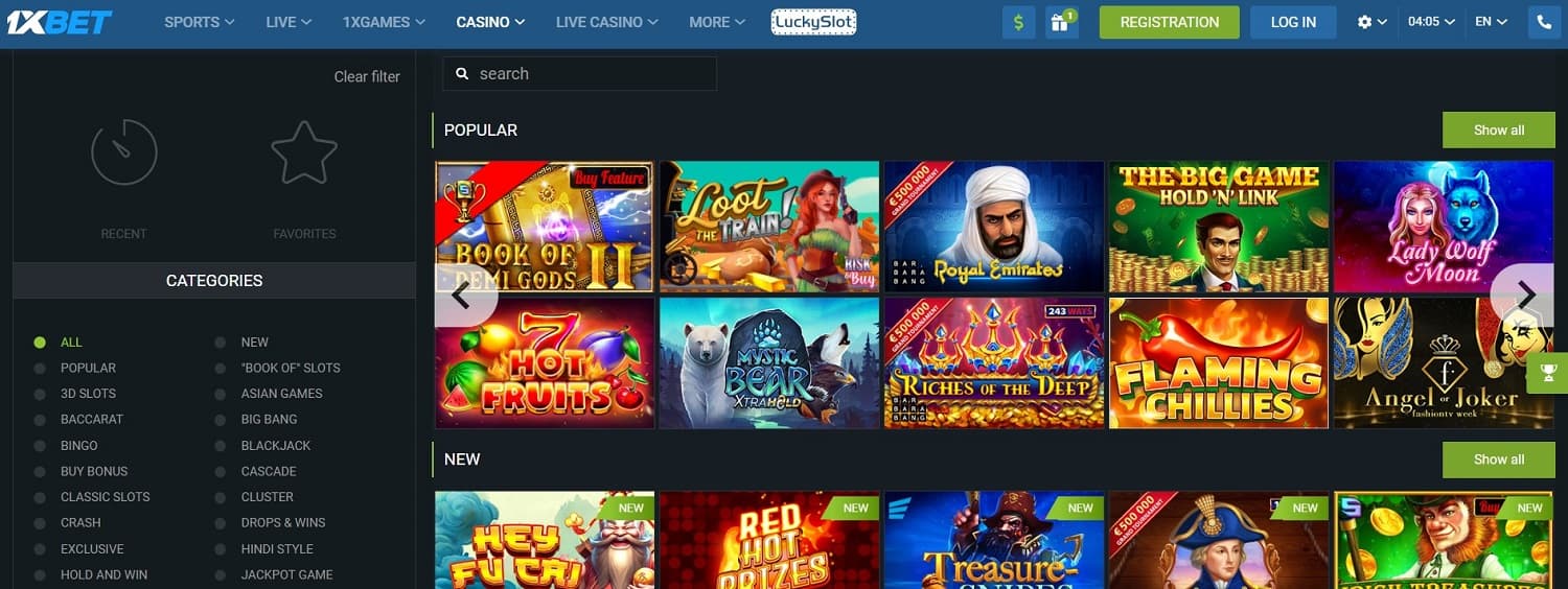 1xbet online casino