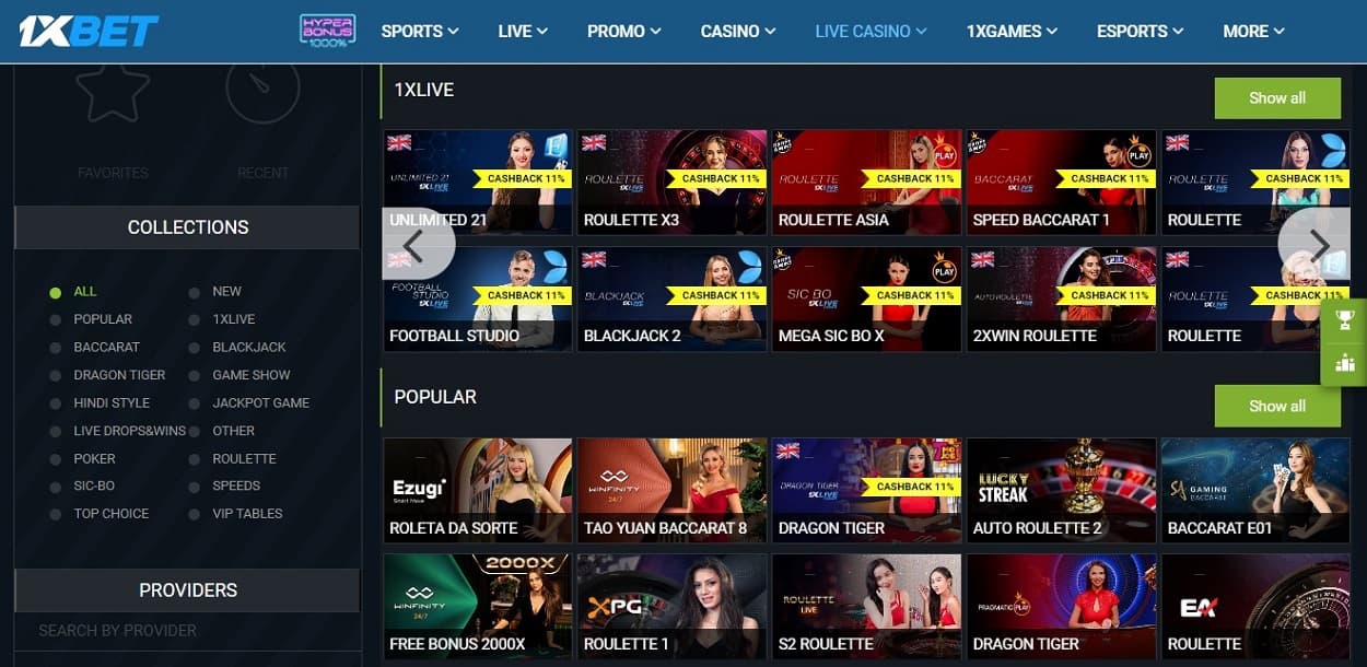 1xbet casino review