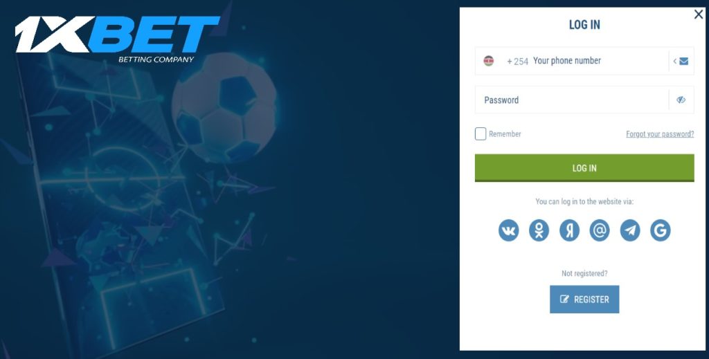 1xbet login