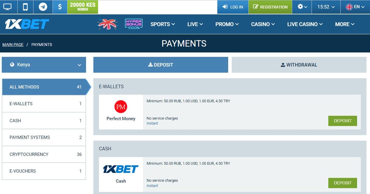 1xbet login kenya