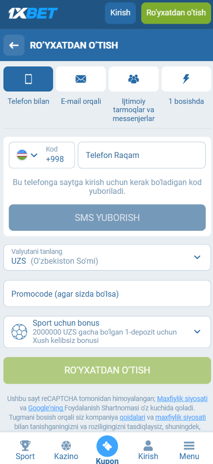 1xbet.apk uzbekcha