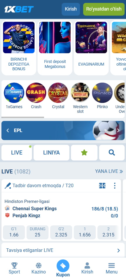 1xBet Ilovasi