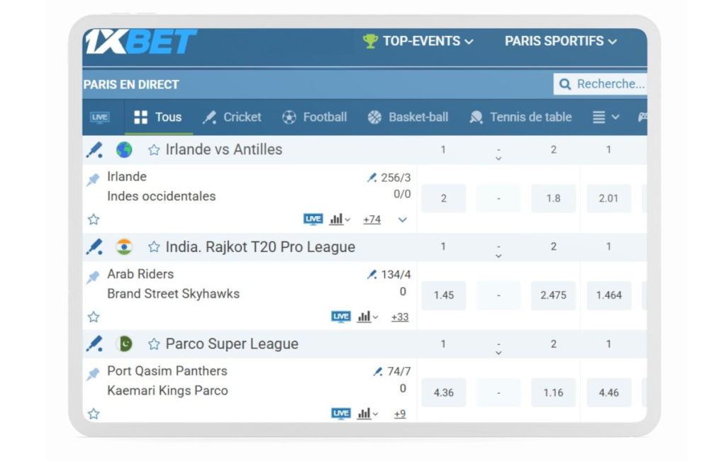 télécharger 1xbet apk