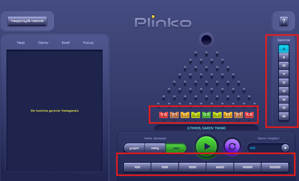 1xbet plinko demo